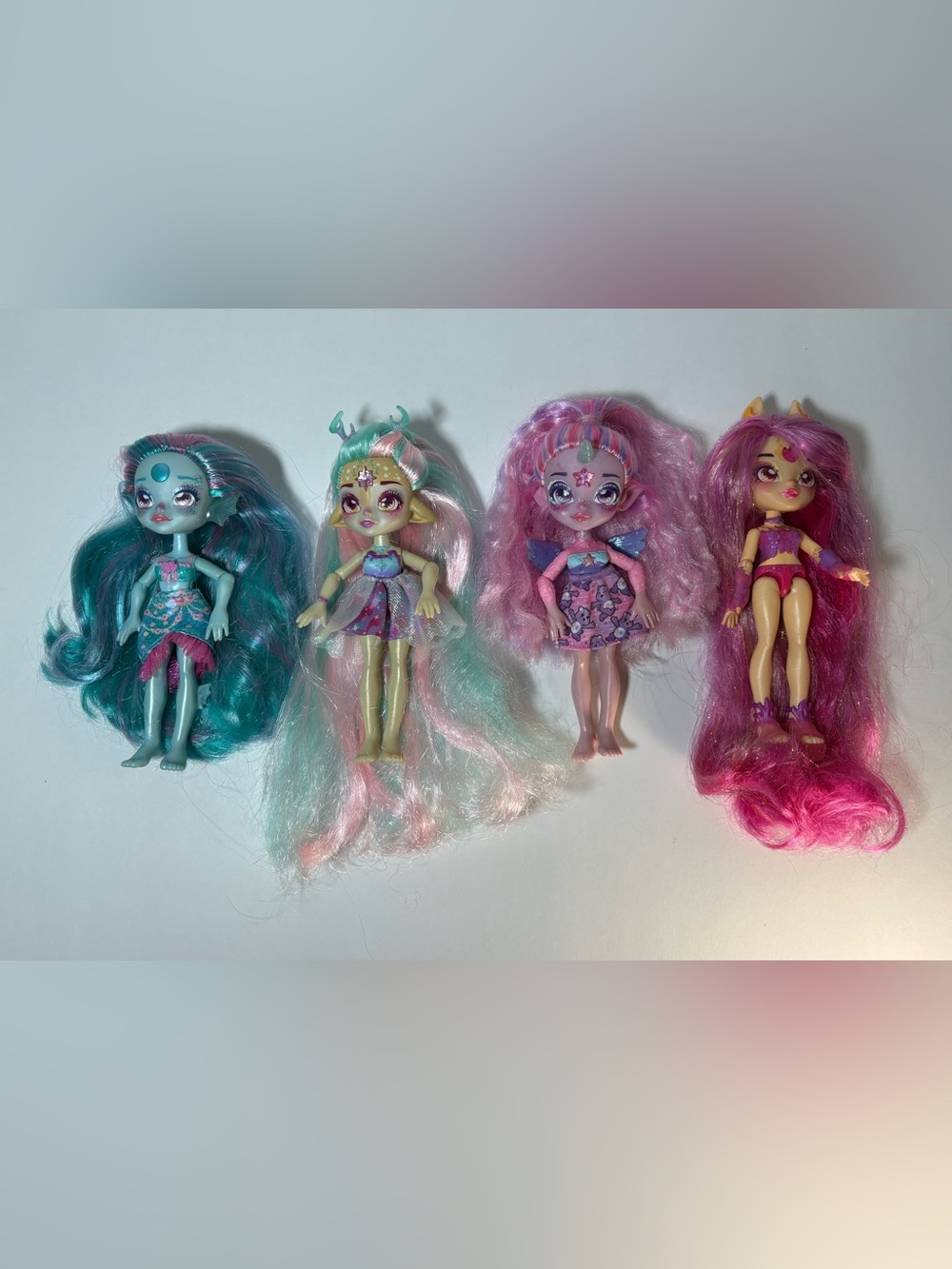 Magic Mixies Pixlings Doll Lot of 4 - Marena Deerlee Unia Amber - Moose Toys